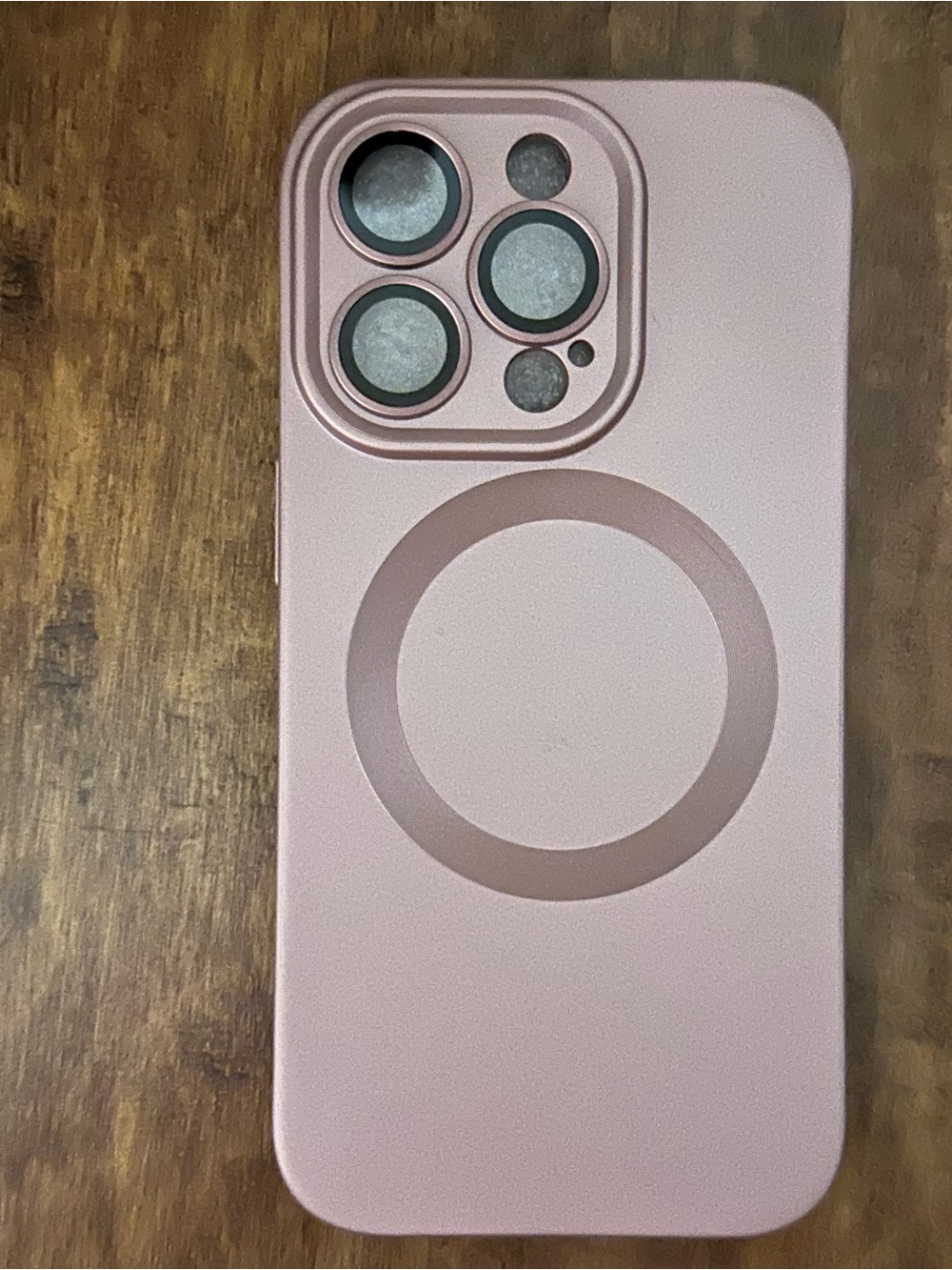 Metallic Rose Pink iPhone Pro Case